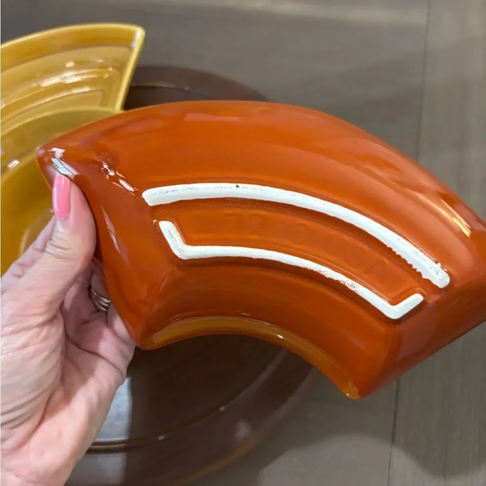 California Pottery Mid Century Modern Chip & Dip Set/ Relish Tray